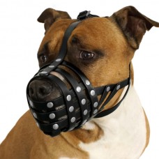 Намордник Barksi водовідштовхуючий біотановий Пітбуль, амстафф чорний (4903/Т) 