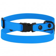 Нашийник для собак дрібних порід Bronzedog Surf Пластикова Пряжка Водовідштовхувальний із Захисним Полімерним Покриттям Блакитний  XS(44/6132/Т) 