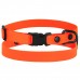Нашийник для собак дрібних порід Bronzedog Surf Пластикова Пряжка Водовідштовхувальний із Захисним Полімерним Покриттям Помаранчевий  XS(44/6134/Т) 