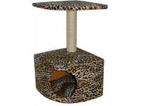 Будка Дряпка для котів Zoo-hunt Асторія леопард мала 33х33х57 см сезаль 