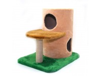 Будиночок Кігтеточка для котів Zoo-hunt Башта двоярусна 55х45х55 см джут 