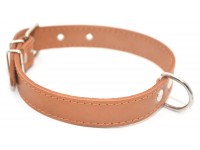 Нашийник для собак Zoo-hunt шкіряний О рудий 1,0/17-22 см