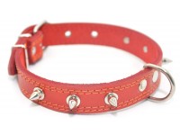 Нашийник для собак Zoo-hunt шкіряний з шипами подвійний ОДШ червоний ОДШ 2,5/36-45 см Нашийник для собак Zoo-hunt шкіряний з шипами подвійний ОДШ червоний ОДШ 2,5/36-45 см