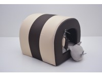 Будка тунель для собак і котів Zoo-hunt Комфорт літо коричнева №2 35х45х36 см 
