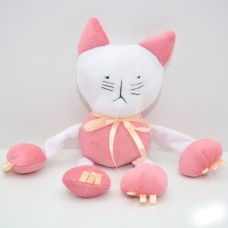 Велюрова іграшка Котик для тварин рожева 