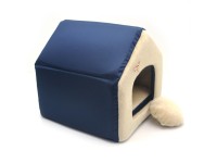 Хатка для собак і котів Zoo-hunt Хутро синій №1 300х330х330 мм Хатка для собак і котів Zoo-hunt Хутро синій №1 300х330х330 мм