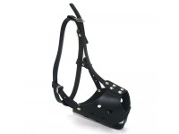 Намордник для собак Zoo-hunt шкіра НС Стаффорд чорний Намордник для собак Zoo-hunt шкіра НС Стаффорд чорний