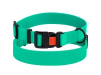 Нашийник для Собак BronzeDog Surf Водовідштовхуючий із Захисним Полімерним Покриттям та Пластиковою Пряжкою Зелений  S(50/6135/Т) 