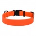 Нашийник для Собак BronzeDog Surf Водовідштовхуючий із Захисним Полімерним Покриттям та Пластиковою Пряжкою Помаранчевий  L(52/6134/Т) 