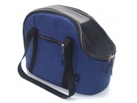 Сумка переноска для котів і собак Zoo-hunt Loft №1 22х42х31 см синя 