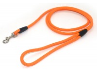 Повідець для собак Zoo-hunt круглий з капронового фала ПФ 0,6 см 150 см помаранчевий 