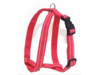 Шлея для собак Zoo-hunt світловідбиваюча Неон 1,0 червона 