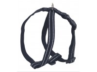 Шлея для собак Zoo-hunt світловідбиваюча Неон 2,5 чорна 