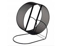 Металевий барабан для гризунів Шиншила чорний d 23 см Металевий барабан для гризунів Шиншила чорний d 23 см