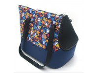 Сумка-переноска для котів і собак Zoo-hunt Лежебока №1 23х40х34 см синя 