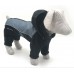 Комбінезон-дощовик з капюшоном для собак чорний. бебі 18х22 см