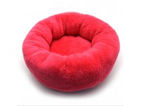Лежак круглий для собак і котів Комфорт рожевий №1 43х13 см 