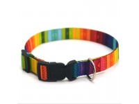 Нашийник для собак та котів капронову ОК Веселка 1,0 см Нашийник для собак та котів капронову ОК Веселка 1,0 см