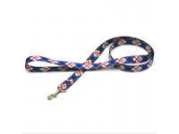 Повідець для собак та котів з капрону ПКЛ Шотландка 2,0 см 120 см 