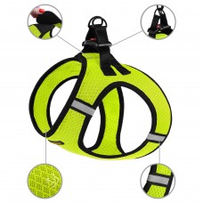 Шлея для собак Bronzedog Mesh Vest 3D сітка Лимонна  4XS(83005/Т) 