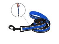 Повідець для Собак BronzeDog Mesh 2 в 1 Синій  M(61/1602/Т) 