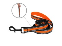 Повідець для Собак BronzeDog Mesh 2 в 1 Помаранчевий  M(61/1604/Т) 