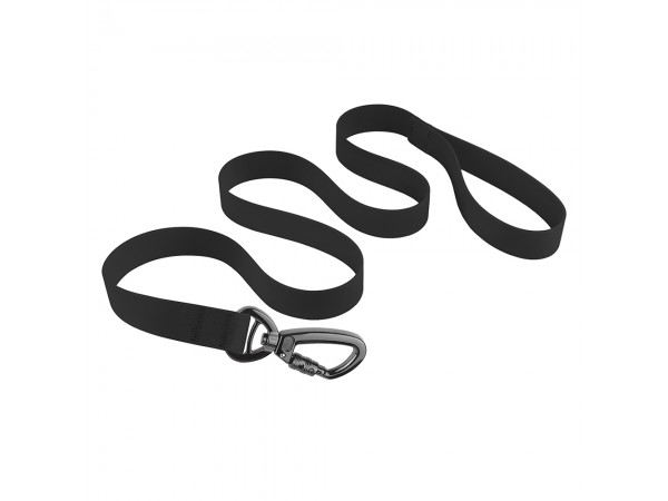 Повідець для собак Bronzedog Surf Водовідштовхувальний із Захисним Полімерним Покриттям 3 м Чорний  L(3062/6131) 