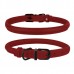 Нашийник для Собак Круглий Шкіряний BronzeDog Premium з Металевою Фурнітурою Червоний  L(00353/Т) 