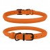 Нашийник для Собак Круглий Шкіряний BronzeDog Premium з Металевою Фурнітурою Помаранчовий  L(00354/Т) 
