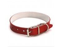 Нашийник для собак Zoo-hunt шкіряний подвійний ОД Барви червоний ОД Барви 1,2/20-25 см