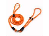 Повідець ринговка для собак Zoo-hunt з капронового фала ПРФ 0,6 см 150 см помаранчевий 