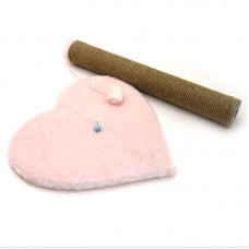 Кігтеточка Драпак для кішок Zoo-hunt на підставці Гламур рожевий 36х36 см джут 