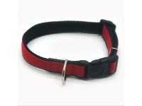 Нашийник для собак Zoo-hunt Стиль 2,0 см 25-38 см капроновий червоно-чорний 
