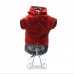 Вітровка куртка для собак малих порід Zoo-hunt Сімба з капюшоном червона міні 21х38 см
