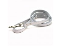 Повідець для собак і котів Zoo-hunt шкіряний Весна білий 1,0/120 см