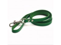 Повідець для собак і котів Zoo-hunt шкіряний Весна зелений 1,0/120 см