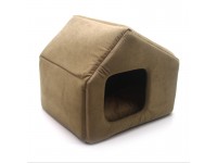 Будиночок для малих собак та котів Zoo-hunt Бліц коричневий №1 40х33х35 см