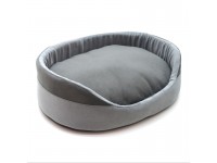 Лежак для котів і собак Zoo-hunt Елегант сірий №1 320х430х125 мм