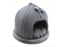 Хатка юрта для котів і малих собак Zoo-hunt Геросс №2 41х41х37 см сірий 