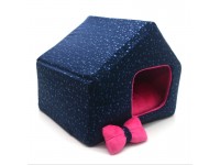 Будиночок для малих собак та котів Zoo-hunt Марсель синій №1 40х33х35 см