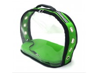 Сумка переноска для малих порід собак і котів Капсула Zoo-hunt 25х42х32 см зелена 