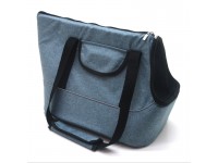 Сумка переноска Zoo-hunt Брюс для котів та малих порід собак №0 23х35х31 см синя 