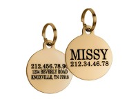 Адресник для котів BronzeDog Позолота Тип 6  S(90403/Т) 