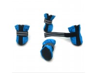 Черевички для собак та котів Zoo-hunt Хутро блакитні міні 3х4х7,5 см