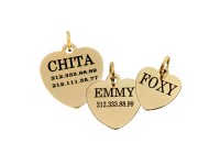 Адресник для Собак BronzeDog з Латуні Серце L(90092) Адресник для Собак BronzeDog з Латуні Серце L(90092)