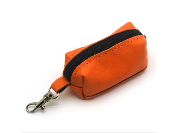 Сумочка-диспенсер Zoo-hunt для гігієнічних пакетів для прибирання 8х4х4 см помаранчевий 