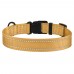 Нашийник для Собак BronzeDog Active Нейлоновий зі Світловідбиттям та Пластиковою Пряжкою Золотистий  S(50/1226/Т) 