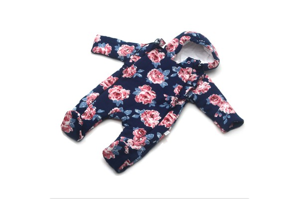 Комбінезон MAŁGOSIA демісезонний Florа для немовлят синій 