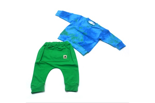 Костюм MAŁGOSIA Miloo для немовлят зелений хлопчик 