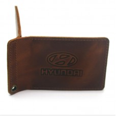 Обкладинка для водійських документів Hyundai Zoo-hunt шкіра Крейзі 1061 коньяк 